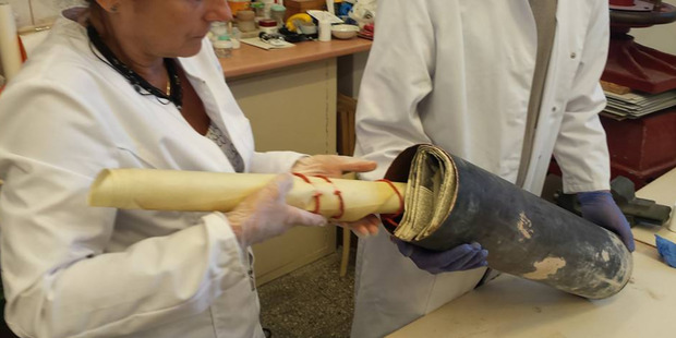 A time capsule has finally revealed its secrets. Photo / ZLOCIENIEC Council