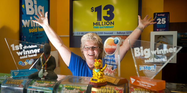 Lotto supervisor Gloria Goebel said selling a $1m ticket was awesome news.
Photo/Andrew Warner