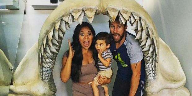 Kat, Ezra and Neil Baker love working out as a family. PHOTO/Instagram