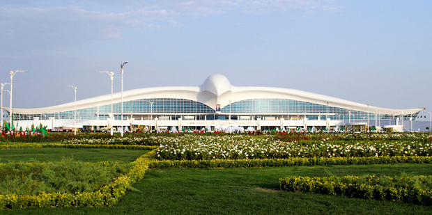 There are concerns hardly anyone will use Turkmenistan's hugely expensive new international airport. Just 105,000 tourists visited the country in 2015, according to government figures. Photo / AP
