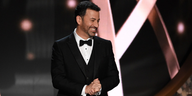 Host Jimmy Kimmel appears at the 68th Primetime Emmy Awards. Photo / AP