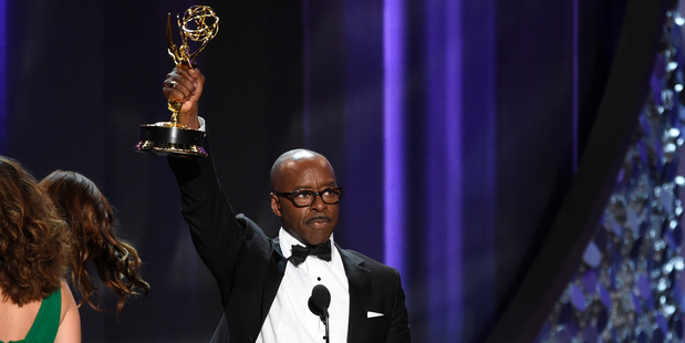 Courtney B. Vance accepts the award for outstanding lead actor in a limited series or a movie for The People v. O.J. Simpson: American Crime Story. Photo / AP