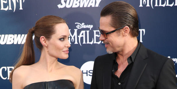 Angelina Jolie and Brad Pitt at the 2008 world premiere of 'Maleficent'. Photo / AP
