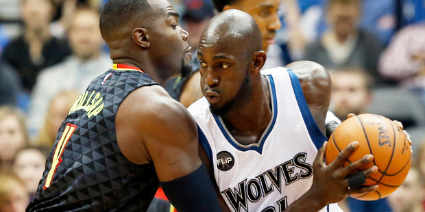 Minnesota Timberwolves' Kevin Garnett, right. Photo / AP