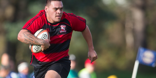 CHARGE: Whakarewarewa's Jesse Mason-Grant was a try scorer for the Bay of Plenty under 19s in their opening game win at the Jock Hobbs National Under 19 Tournament.