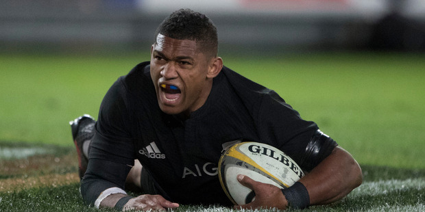 New Zealand All Blacks winger Waisake Naholo. Photo / Brett Phibbs.