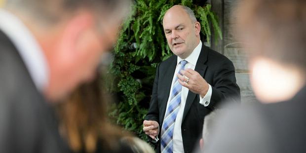 Steven Joyce noted the West Coast had been affected by global economic headwinds. Photo / Warren Buckland