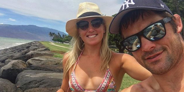 Gemma Flynn and Richie McCaw on holiday. Photo / Instagram