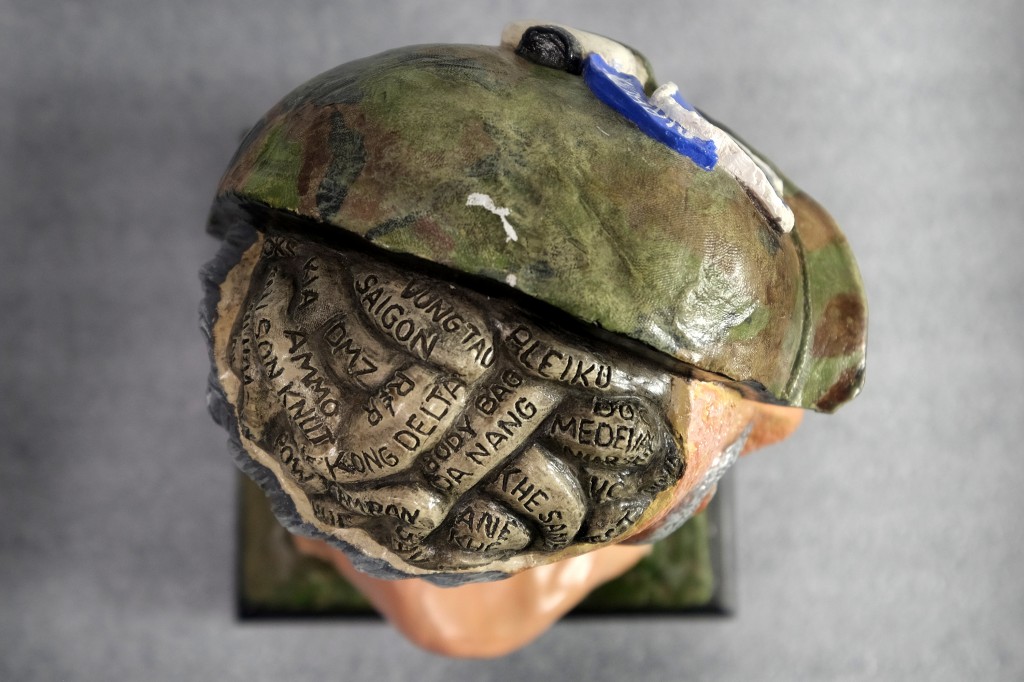 It was created by Samuel Elliott and depicts Private Leo Claiburne "Clay" Buckley, Jr. Photo / Washington Post