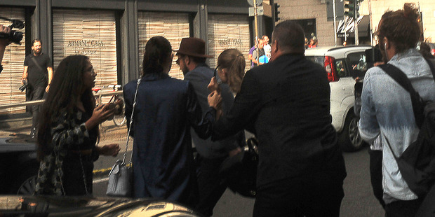 Gigi Hadid, an avid kickboxer, defended herself against the attacker. Photo / Splash