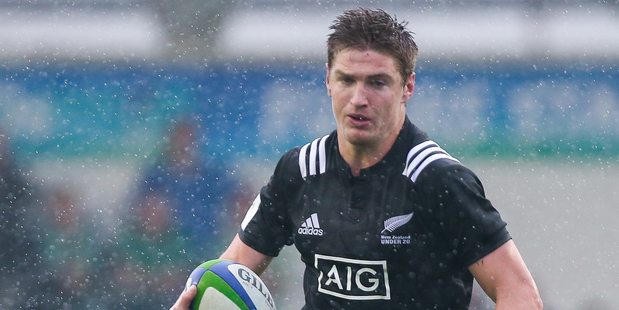Jordie Barrett in action for the New Zealand U20 side at the 2016 Junior World Championship in Manchester, England. Photo / Photosport