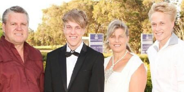 The Thorburn family, left to right, Rick, Josh, Julene and Trent, pictured in 2014. Photo / Facebook