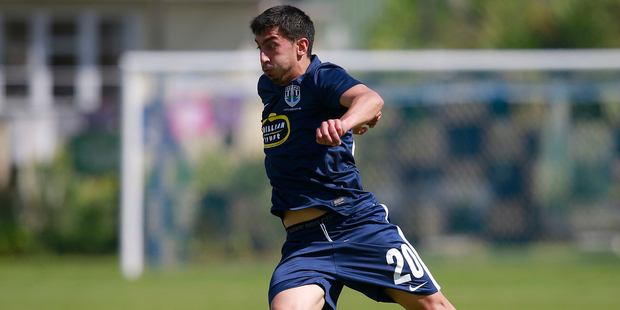 Emiliano Tade scored twice for Auckland City. Photo / www.photosport.nz