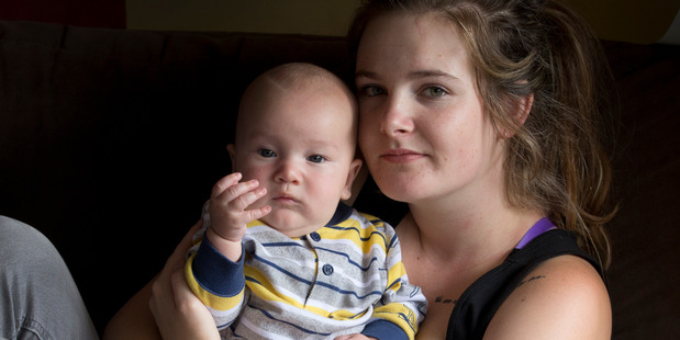 Deijah Cook, 21, claimed she was publicly shamed by a woman for feeding her 3-month-old son, Coby, in a Tauranga supermarket. Photo / Alan Gibson