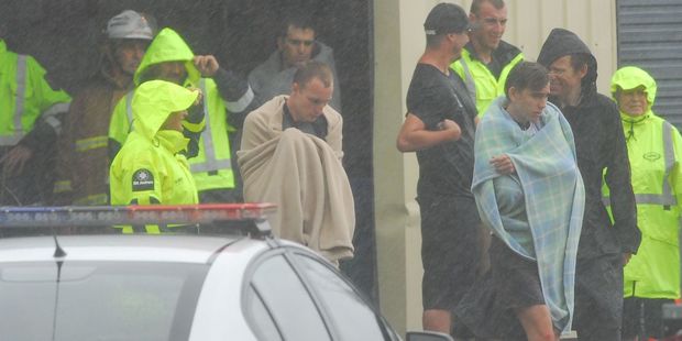 The majority of passengers and crew were now at the Coastguard premises in Whakatane. Photo / Rotorua Daily Post