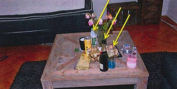 Police found traces of Rohypnol in the juice and champagne bottles and the glass in the victim's flat. Photo / Supplied