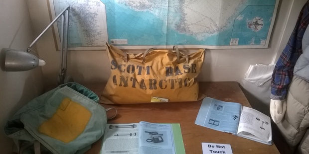 Artefacts inside the hutt. Photo/ Jamie Morton