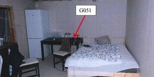 The bunker in which police believe the doctor planned to hold the woman prisoner for years. Photo / Supplied