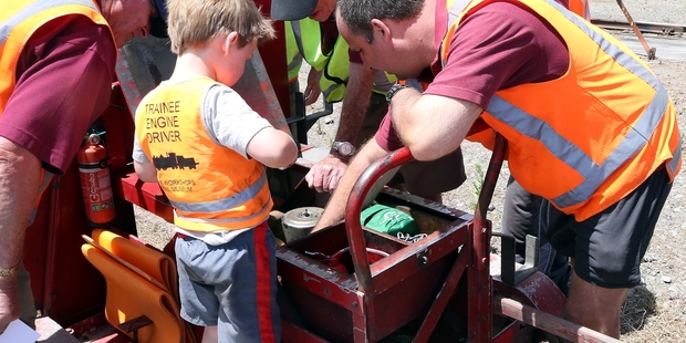 TINKERING ABOUT: SteamRail Wanganui will be back for this year's Vintage Weekend.PHOTO/FILE