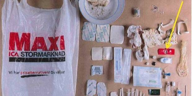 Police found a plastic full of drugs, syringes and condoms in the doctor's home. Photo / Supplied