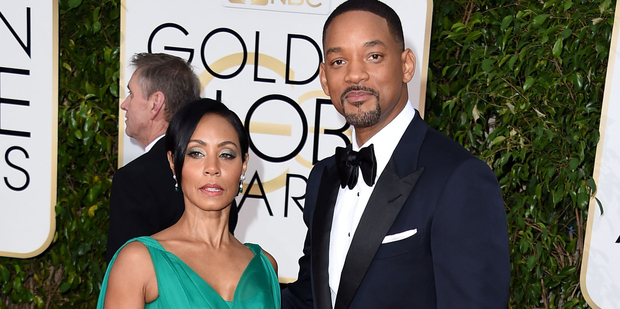 Will Smith and Jada Pinkett Smith at the Golden Globe Awards. Photo / Getty Images