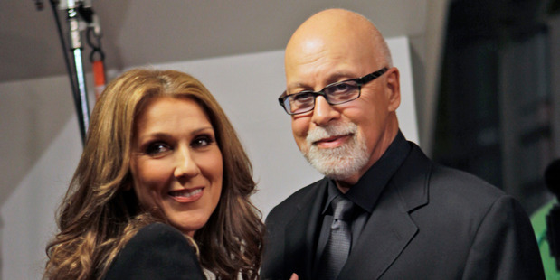 Celine Dion with her husband Rene Angelil, 2010. Photo / AP