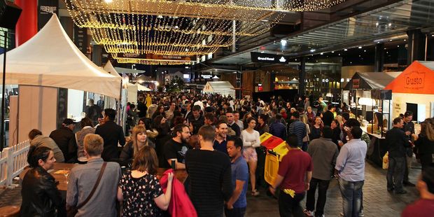 Food Festival in Federal Street, Auckland. Events, restaurants and a booming economy are behind an expected 30 percent jump in Sky City half year profits.