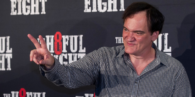 Quentin Tarantino on the red carpet of the NZ premiere of The Hateful Eight. Photo / Jason Oxenham