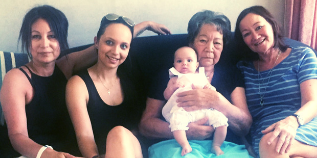 Christmas was a pretty special time for one Hastings family who celebrated the festive season with all five generations of its maternal side. Photo / Supplied