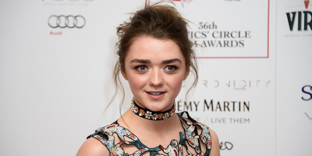 Actress Maisie Williams. Photo / AP