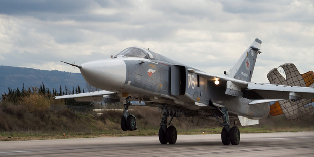 Russia began air strikes for the Syrian Government at the end of September. Photo / AP