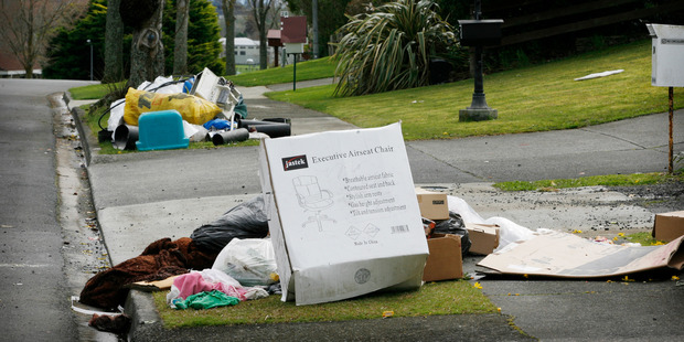 The city's popular kerbside inorganic rubbish collections have been replaced with a new collection service. Photo / Greg Bowker
