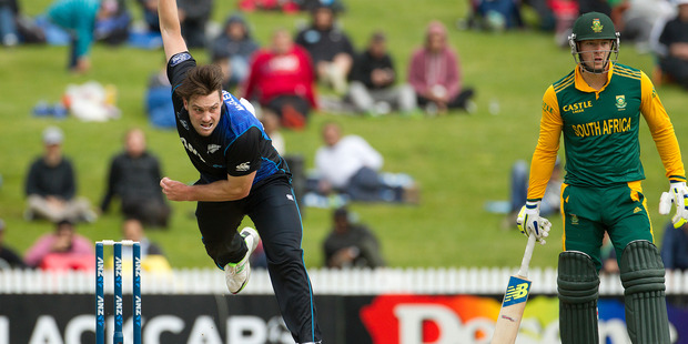 Black Caps bowler Mitchell McClenaghan. File photo / Alan Gibson