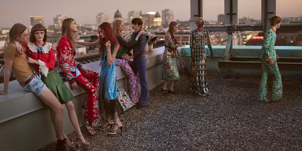 Gucci's spring/summer ad campaign was shot in Berlin and takes inspiration German 80s pop culture. Photo / Supplied