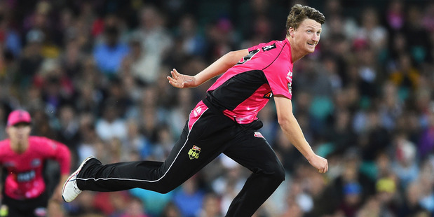 Jackson Bird in action for the Sydney Sixers. Photo / Getty