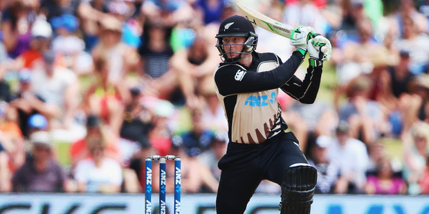 Martin Guptill of the Black Caps. Photo / Alan Gibson