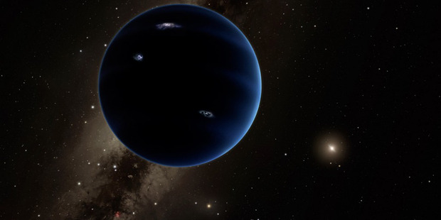 An artist's impression of Planet Nine, which could sit at the edge of our solar system. Photo / R. Hurt, California Institute of Technology