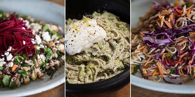 Delaney's delicious salads. Photos / Jason Oxenham