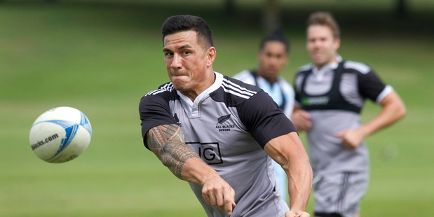 Sonny Bill Williams training with the All Blacks Sevens. photo / Getty