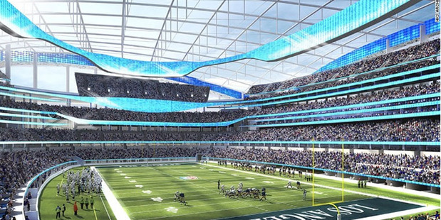 Inside the planned arena.