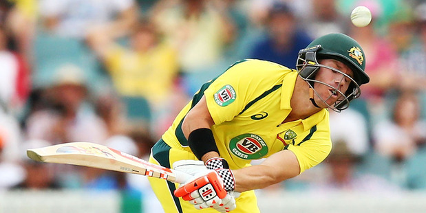 David Warner in action for Australia. Photo / Getty