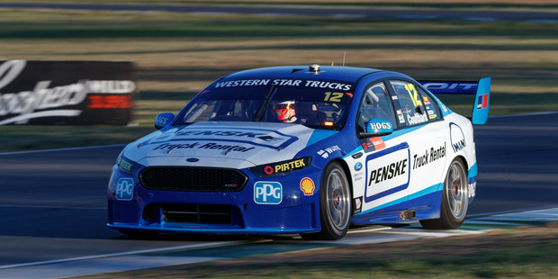 Fabian Coulthard of Team DJR Penske during the Ipswich SuperSprint. Photo / Supplied