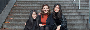From left: Angela Chan, Nina Jeffs, Katherine Yang. Photo / Supplied.