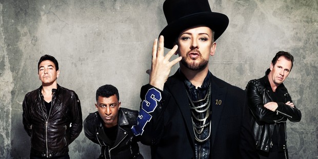 Boy George at the head of Culture Club. Photo / Supplied