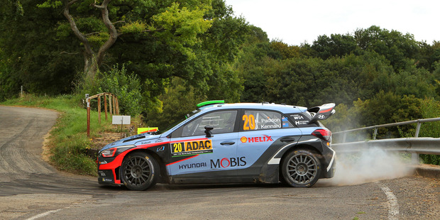 Hayden Paddon during Day Three of the WRC Germany. Photo / Getty Images