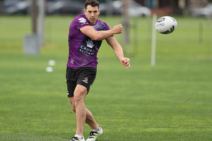 Billy Slater of the Melbourne Storm at training. Photo / Getty