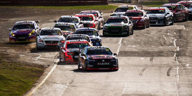Jamie Whincup leads the field during qualifying ahead of V8 Supercars Sandown 500. Photo / Getty Images
