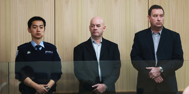 Roading contractor Stephen Borlase and former senior Auckland Transport manager Murray Noone pleaded not guilty to charges of corrupting a public official by bribery. Photo / Doug Sherring
