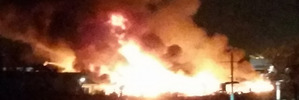West Auckland factory fire. Photo / Facebook