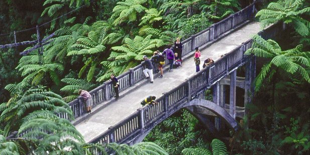 The Bridge to Nowhere in the Mangapurua Valley is one of Whanganui National Park's big attractions. PHOTO/ DESTINATION WANGANUI